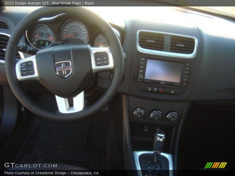 Blue Streak Pearl / Black 2013 Dodge Avenger SXT