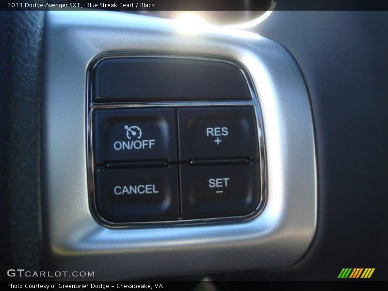 Blue Streak Pearl / Black 2013 Dodge Avenger SXT