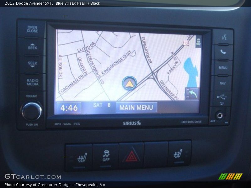 Blue Streak Pearl / Black 2013 Dodge Avenger SXT