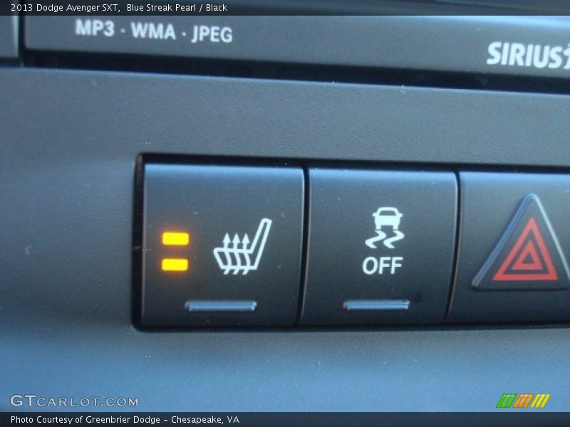 Blue Streak Pearl / Black 2013 Dodge Avenger SXT