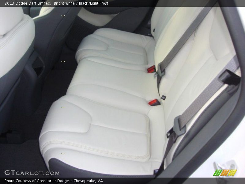 Bright White / Black/Light Frost 2013 Dodge Dart Limited