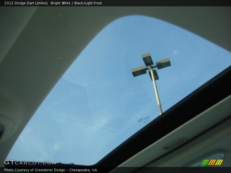 Bright White / Black/Light Frost 2013 Dodge Dart Limited