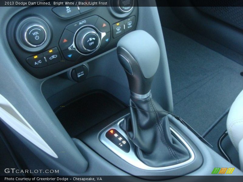 Bright White / Black/Light Frost 2013 Dodge Dart Limited