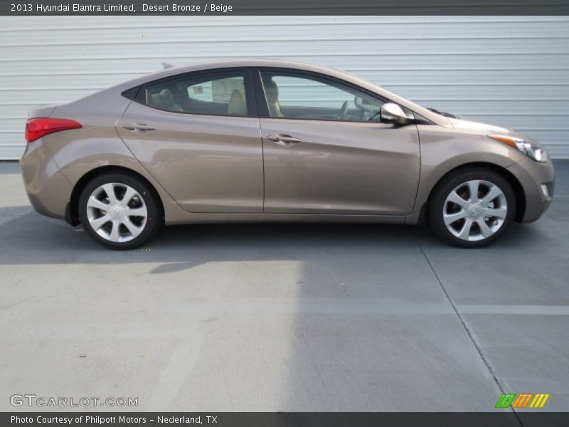 Desert Bronze / Beige 2013 Hyundai Elantra Limited
