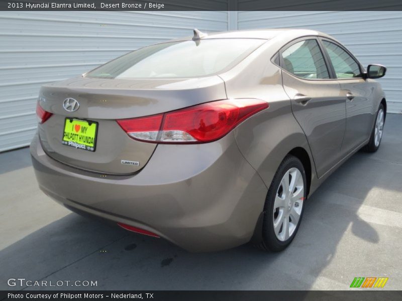 Desert Bronze / Beige 2013 Hyundai Elantra Limited