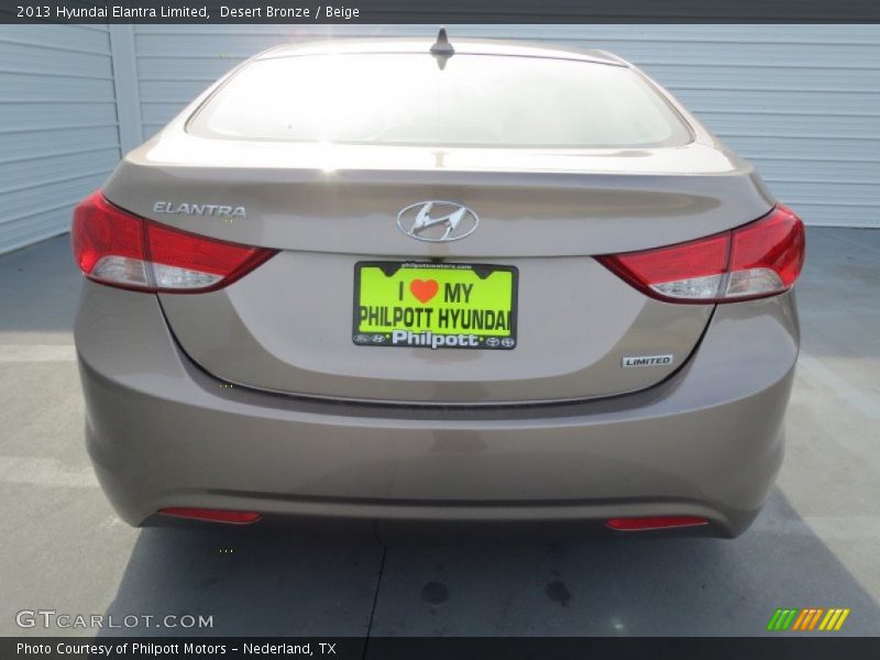 Desert Bronze / Beige 2013 Hyundai Elantra Limited