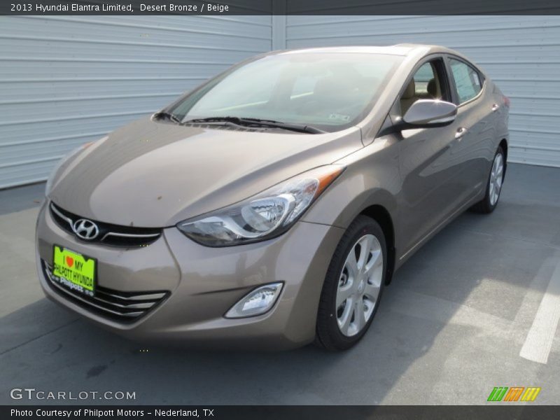 Desert Bronze / Beige 2013 Hyundai Elantra Limited