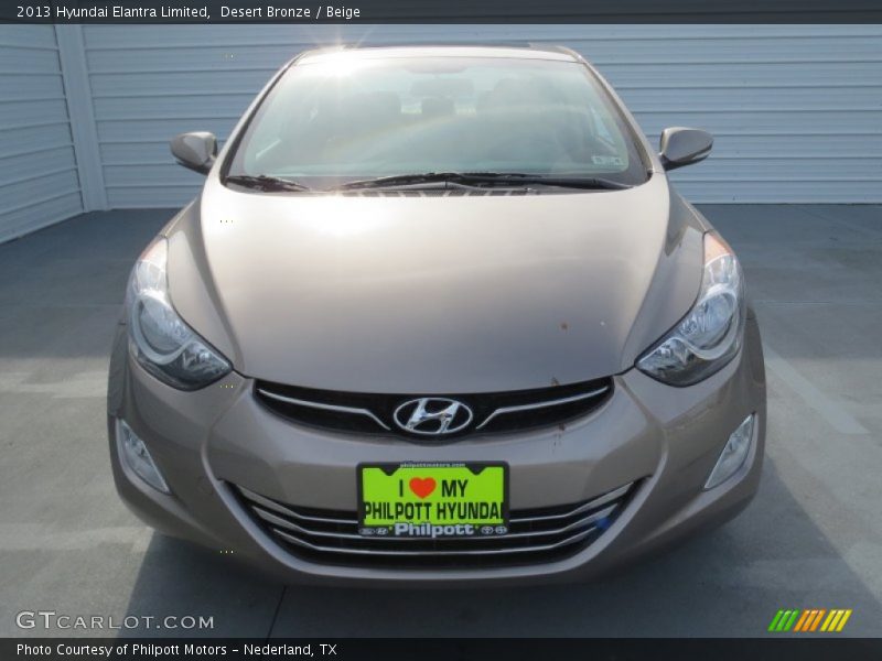 Desert Bronze / Beige 2013 Hyundai Elantra Limited