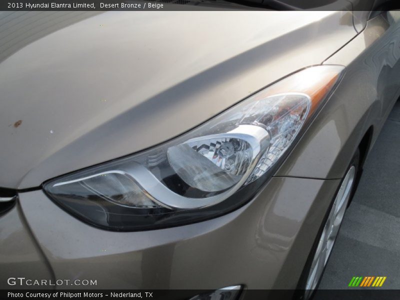 Desert Bronze / Beige 2013 Hyundai Elantra Limited