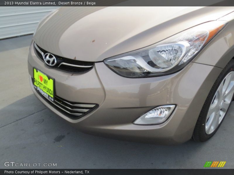 Desert Bronze / Beige 2013 Hyundai Elantra Limited