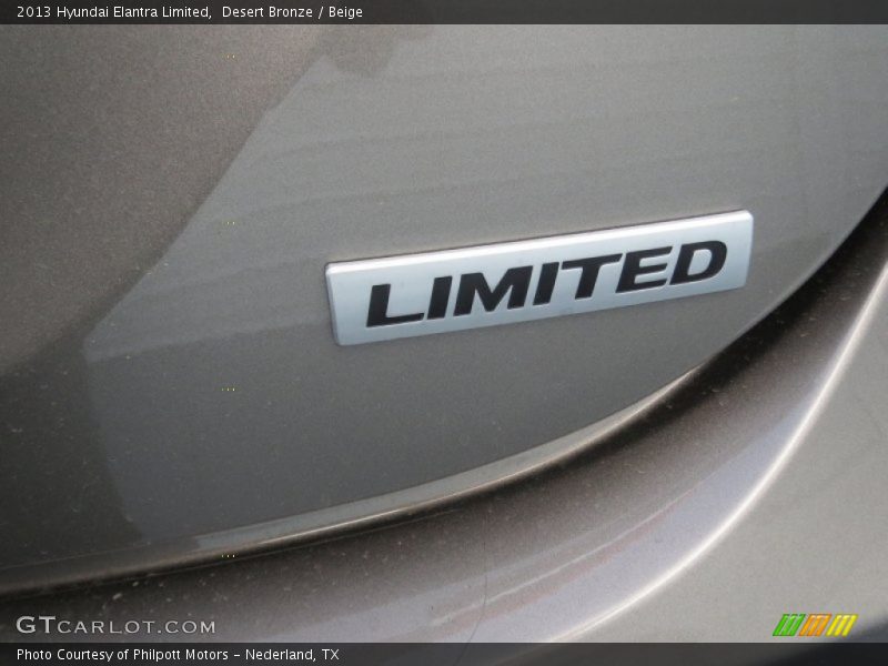 Desert Bronze / Beige 2013 Hyundai Elantra Limited