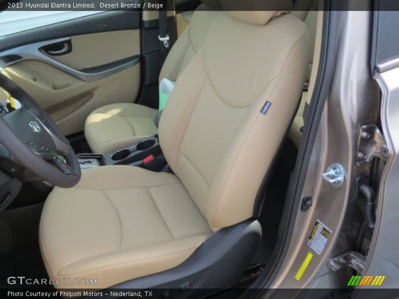 Desert Bronze / Beige 2013 Hyundai Elantra Limited