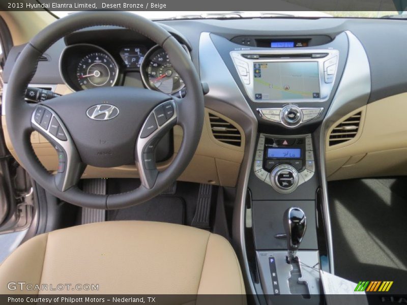 Desert Bronze / Beige 2013 Hyundai Elantra Limited