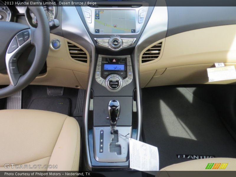 Desert Bronze / Beige 2013 Hyundai Elantra Limited