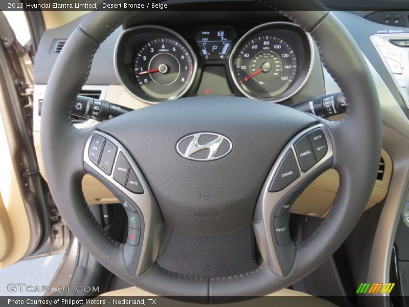 Desert Bronze / Beige 2013 Hyundai Elantra Limited