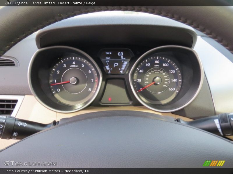 Desert Bronze / Beige 2013 Hyundai Elantra Limited
