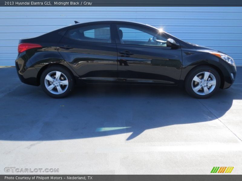 Midnight Black / Gray 2013 Hyundai Elantra GLS