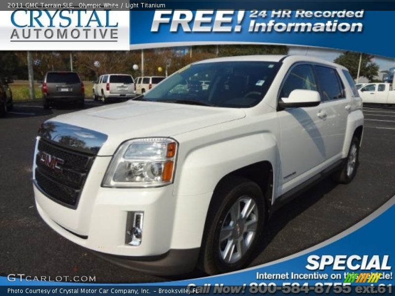 Olympic White / Light Titanium 2011 GMC Terrain SLE