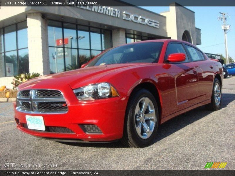 Redline 3 Coat Pearl / Black 2013 Dodge Charger SE