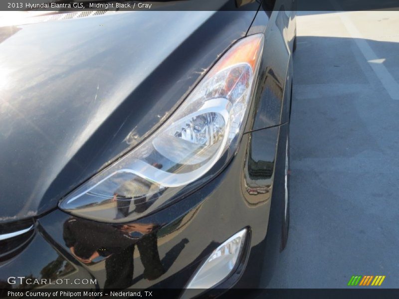 Midnight Black / Gray 2013 Hyundai Elantra GLS