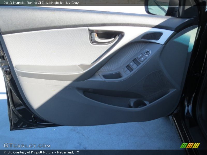 Midnight Black / Gray 2013 Hyundai Elantra GLS