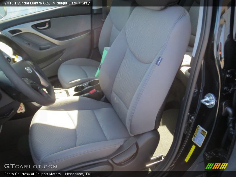 Midnight Black / Gray 2013 Hyundai Elantra GLS