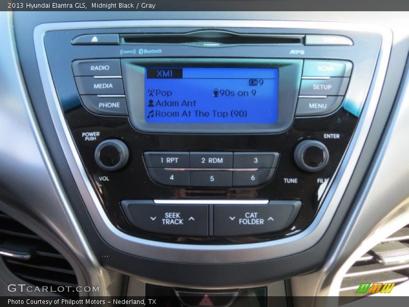Midnight Black / Gray 2013 Hyundai Elantra GLS
