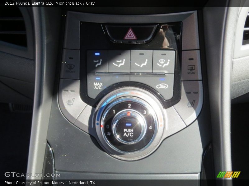 Midnight Black / Gray 2013 Hyundai Elantra GLS