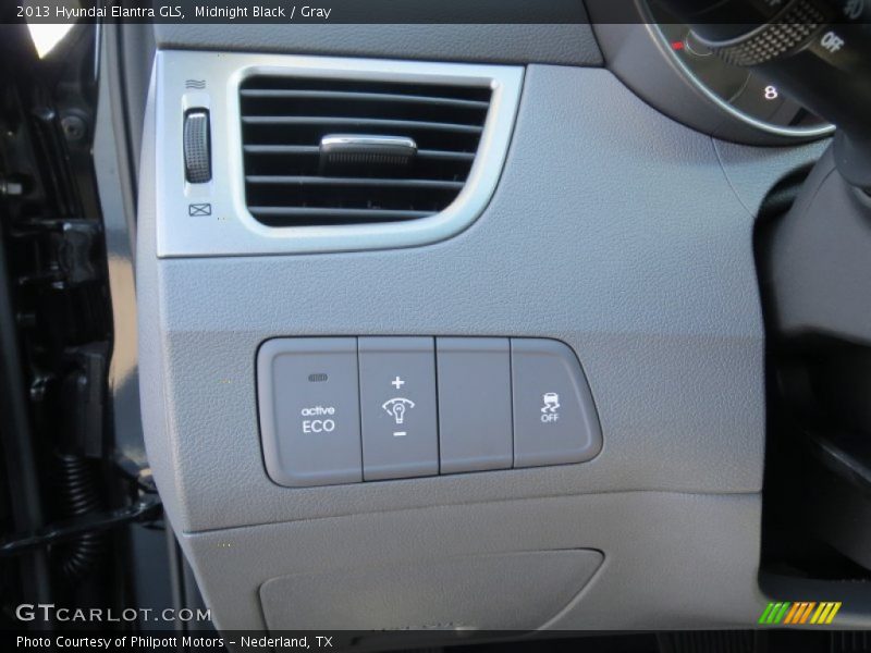 Midnight Black / Gray 2013 Hyundai Elantra GLS