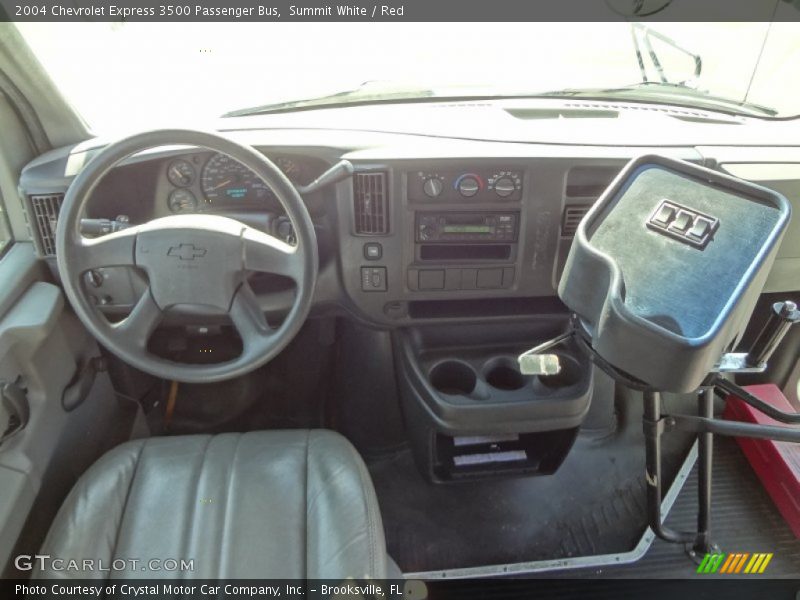 Summit White / Red 2004 Chevrolet Express 3500 Passenger Bus
