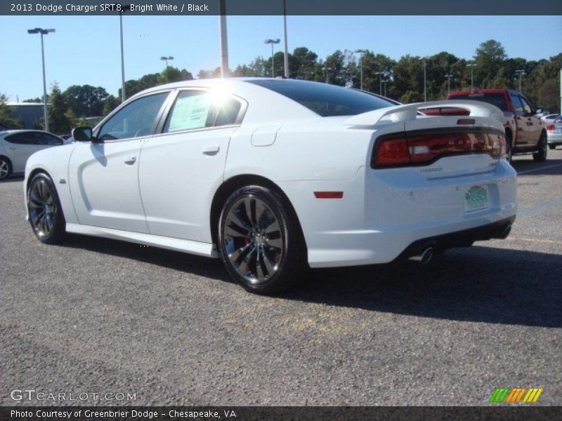 Bright White / Black 2013 Dodge Charger SRT8