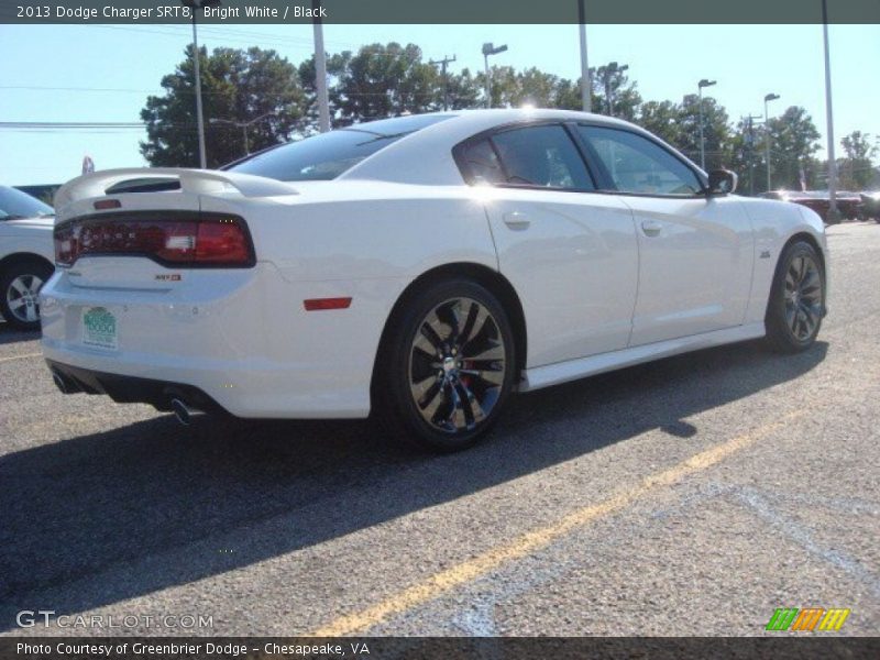 Bright White / Black 2013 Dodge Charger SRT8