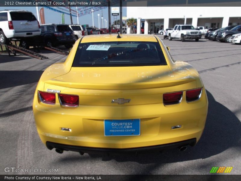 Rally Yellow / Black 2012 Chevrolet Camaro LT Coupe