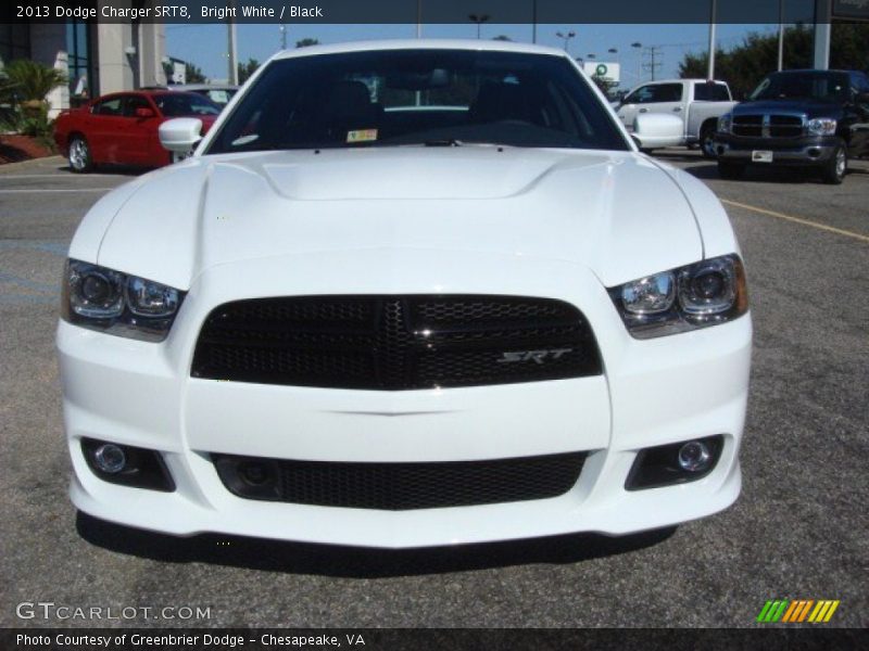 Bright White / Black 2013 Dodge Charger SRT8