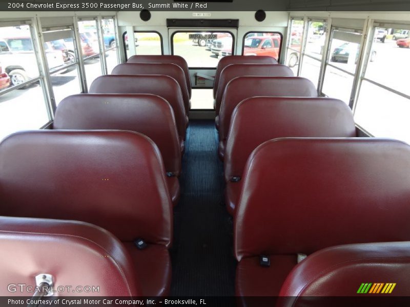 Summit White / Red 2004 Chevrolet Express 3500 Passenger Bus