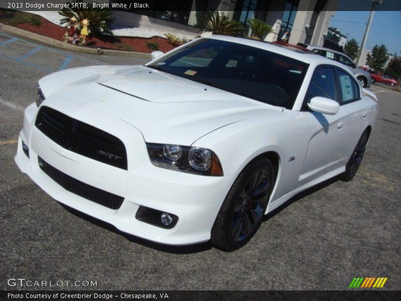 Bright White / Black 2013 Dodge Charger SRT8