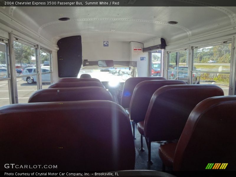 Summit White / Red 2004 Chevrolet Express 3500 Passenger Bus