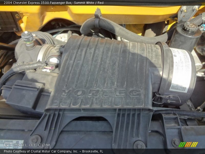 Summit White / Red 2004 Chevrolet Express 3500 Passenger Bus