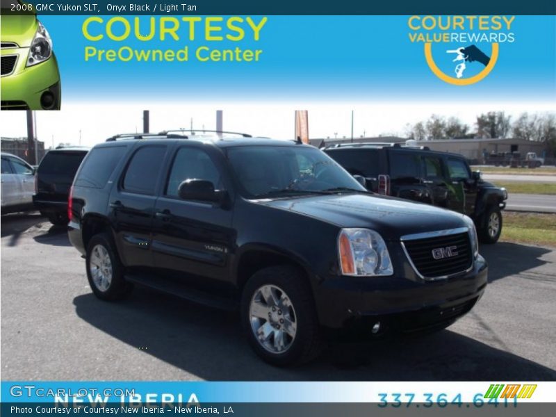 Onyx Black / Light Tan 2008 GMC Yukon SLT
