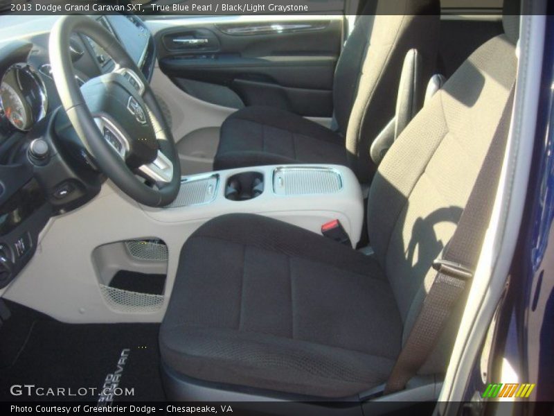 True Blue Pearl / Black/Light Graystone 2013 Dodge Grand Caravan SXT