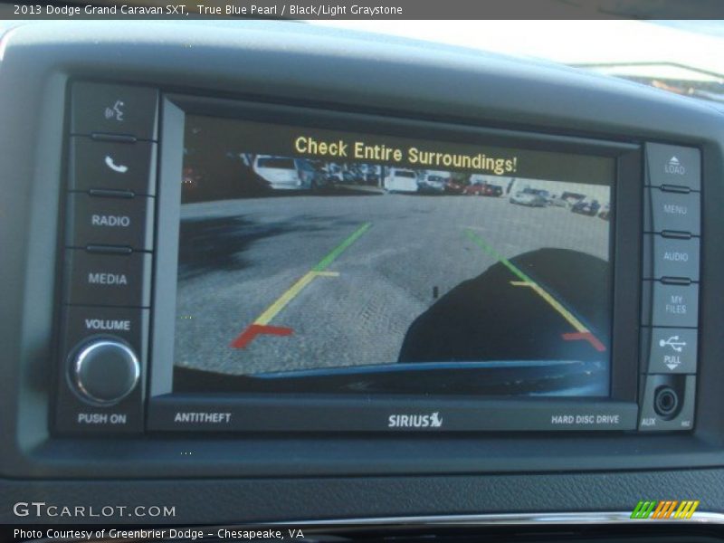 True Blue Pearl / Black/Light Graystone 2013 Dodge Grand Caravan SXT