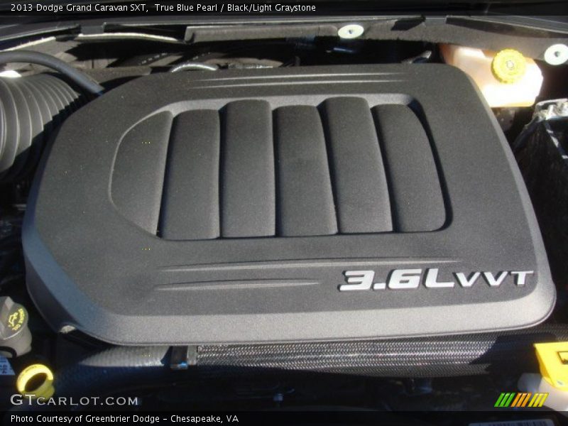 True Blue Pearl / Black/Light Graystone 2013 Dodge Grand Caravan SXT