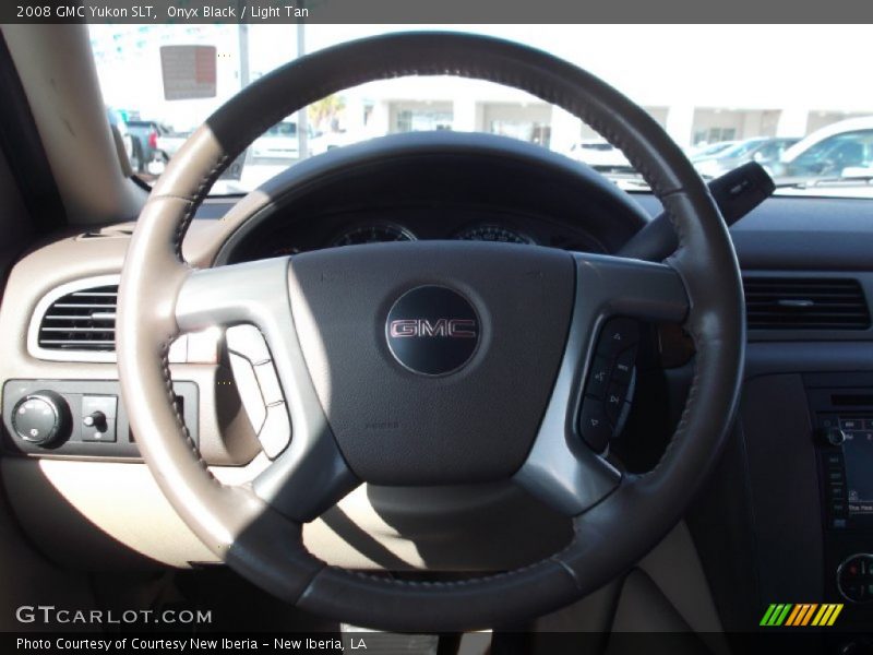 Onyx Black / Light Tan 2008 GMC Yukon SLT