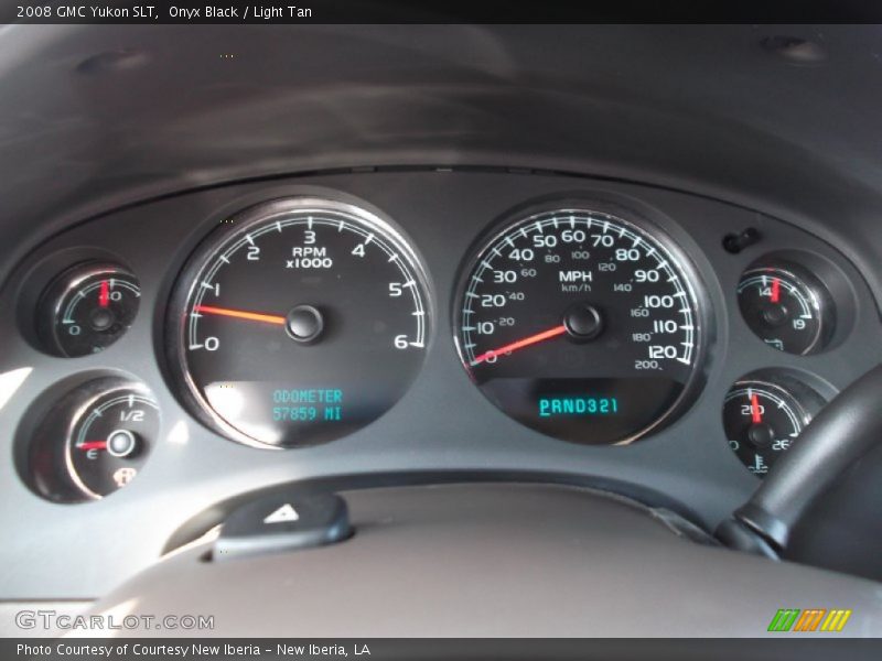 Onyx Black / Light Tan 2008 GMC Yukon SLT