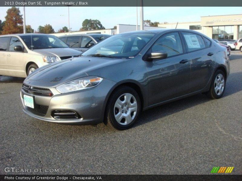 Tungsten Metallic / Black 2013 Dodge Dart SE