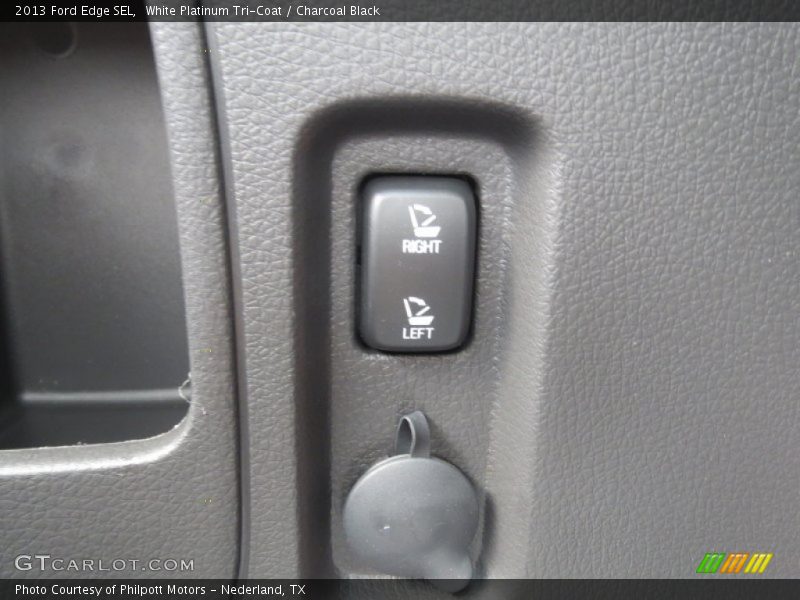 White Platinum Tri-Coat / Charcoal Black 2013 Ford Edge SEL