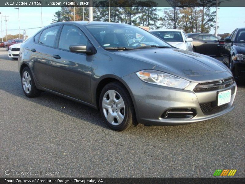 Tungsten Metallic / Black 2013 Dodge Dart SE