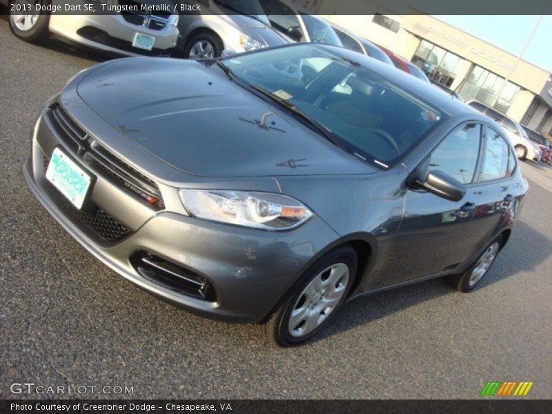 Tungsten Metallic / Black 2013 Dodge Dart SE