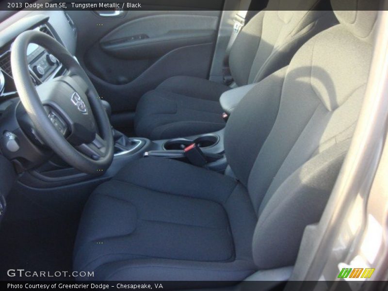 Tungsten Metallic / Black 2013 Dodge Dart SE