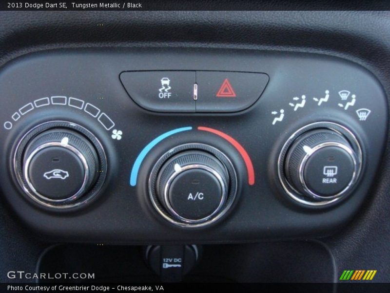 Tungsten Metallic / Black 2013 Dodge Dart SE